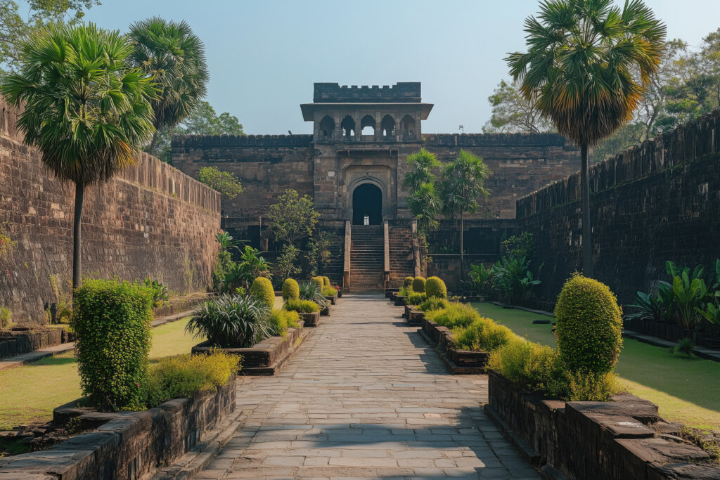 Romantic pre wedding shoot at Golconda Fort top view