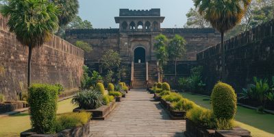 Romantic pre wedding shoot at Golconda Fort top view
